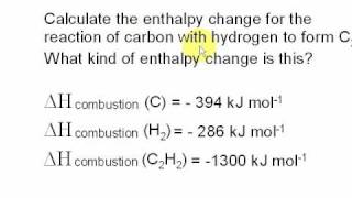 4 Hess Cycle using Combustion Enthalpies [upl. by Licha]