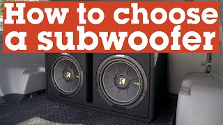 How to choose the right subwoofer for your car or truck  Crutchfield [upl. by Morton373]