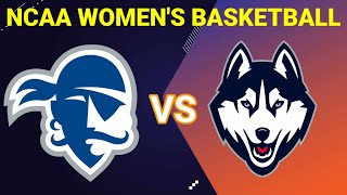 Seton Hall vs UConn  2023 NCAA WOMENS BASKETBALL LIVE SCORE [upl. by Ahsinrat]