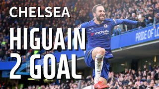 higuain first 2 goals ● chelsea [upl. by Pylle]