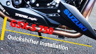 Suzuki GSXS 750  Translogic Quickshifter  Installation [upl. by Rosenblatt339]