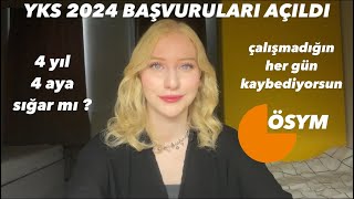 Yks 2024 Başvuruları Başladı  4 Ayda Neler Yapılır [upl. by Atsirt]