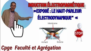 Exposé  Le haut parleur électrodynamique  Exemple de TIPE  application de linduction EM [upl. by Jessabell]