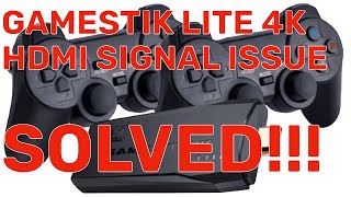 Solved GameStick lite 4k HDMI no signal issue SOLVED [upl. by Old]