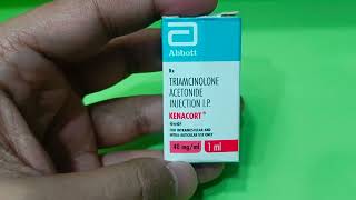 Triamcinolone Acetonide Injection Uses Side Effects In Hindi  Kenacort Injection 40 mgml In Hindi [upl. by Nidla]