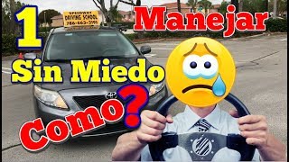 COMO PERDER EL MIEDO A MANEJAR 1COMO CONDUCIR UN AUTO clases de conduccion trafico carro autos [upl. by Leo905]