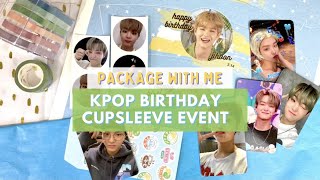 ✦ package a kpop birthday cupsleeve event with me TREASURE Jihoon ✦ [upl. by Zinnes]