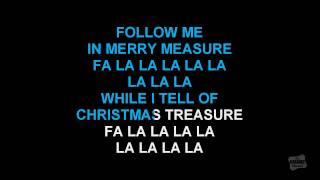 Deck The Halls in the style of Traditional karaoke video with lyrics [upl. by Jovita]