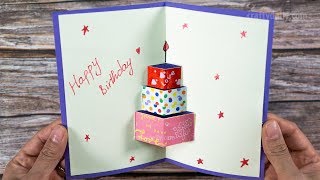 How to make Happy Birthday Card  Happy Birtday Greeting Card [upl. by Anelram796]