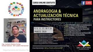 CURSO ONLINE Y GRATUITO Curso de Andragogía y Actualización Técnica para Instructores [upl. by Novoj]