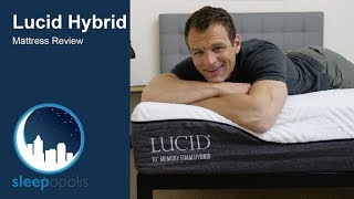 Lucid Hybrid Mattress Review  Support and Pressure Relief [upl. by Euqinehs]