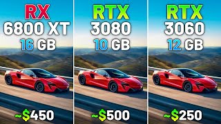 RX 6800 XT vs RTX 3080 vs RTX 3060  Test in 20 Games in 2024 [upl. by Ahsikar]