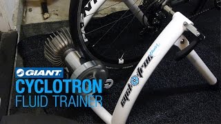 Giant Cyclotron Fluid ST Trainer Setup Spinning Noise Teardown Review [upl. by Ycinuq]