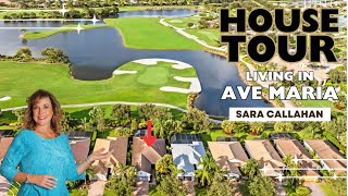 Ave Maria FL House Tour  Del Webb 6101 Victory Drive 2 Bedroom House located on the 18th hole [upl. by Avir]