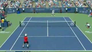 federer vs hewitt cincinnati 2007 [upl. by Nylasej]