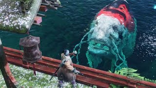 Sekiro Shadows Die Twice  How to Kill Great Colored Carp Secret Boss Great Colored Carp Trophy [upl. by Hola495]