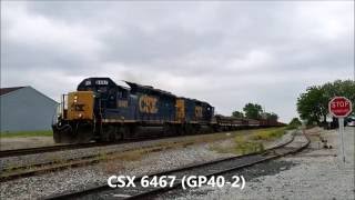 CSX W06618 with Air Dump Ballast Cars [upl. by Ateuqram]