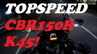 001 CBR150R K45 Stock Top Speed  ForestaBSD [upl. by Spratt608]