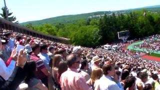 2010 Cornell University Graduation  Singing Alma Mater [upl. by Nadabus608]