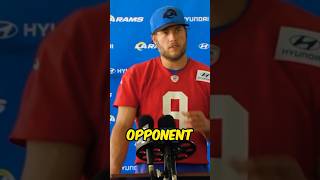 Matthew Stafford sounds READY to take on his former team on snf 📝 rams shorts lions [upl. by Leuqcar640]