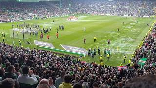 Celtic Fans amp Players Celebration after lifting the League Title for 8th time in a row [upl. by Lihas295]