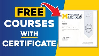 FREE Online Courses with FREE Certificates [upl. by Ziom]