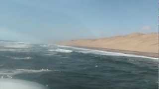 Scenic flight over Namib Desert and Sossusvlei Part I  UNESCO World Heritage Site [upl. by Ggerg157]