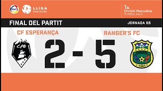 📺 RESUM 🏆 Lliga Viatges Pantours J5 🇦🇩 ⚽️ CF Esperança dAndorra  Rangers FC 25 [upl. by Ecnedac975]