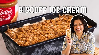 Lotus Biscoff Ice Cream No Churn Shorts [upl. by Assilem]