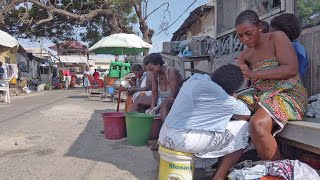 REAL LIFE INSIDE LOCAL AFRICAN COMMUNITY GHANA BUKOM [upl. by Cornel]