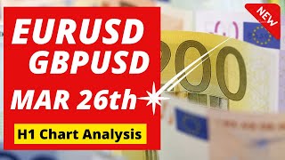 EURUSD and GBP USD Daily Analysis for March 26 2024 [upl. by Grunenwald]