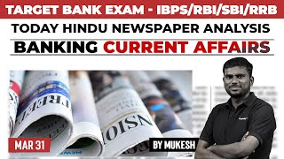 Banking Current Affairs  IBPSRBISBIRRB 2024  Mar 31 Current Affairs  Mukesh [upl. by Aonian]