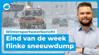 Wintersportweer voorjaarsvakantie eindigt met flinke sneeuwdump [upl. by Ange]