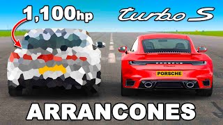 Porsche 911 Turbo S vs Matasuperdeportivo de 1100 hp ARRANCONES [upl. by Etezzil102]