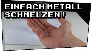 Metall in Wasser schmelzen Gallium  Heimexperimente 04 [upl. by Norad]