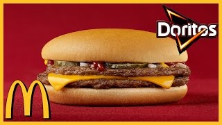 McDonalds Cheeseburger Unboxing Doritos Burger McEuphoria™ [upl. by Kylie]