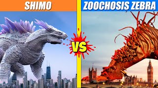 Shimo vs Giant Zoochosis Zebra  SPORE [upl. by Misab344]