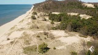 Saugatuck Dunes State Park Drone Footage [upl. by Yendyc403]