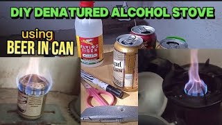 DIY Denatured Alcohol Stove Can Burner [upl. by Carma]