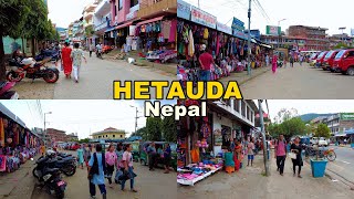 Hetauda Bazar Makwanpur District 4K  Virtual Walking Tour [upl. by Phail]