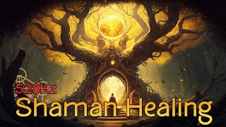 Healing Shamanic Drumming in 528Hz• DNA Repair • Heal Golden Chakra [upl. by Ykcin652]