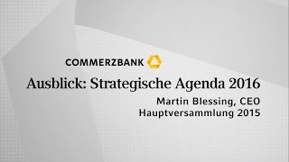 Hauptversammlung 2015 Ausblick strategische Agenda 2016 [upl. by Ivah]