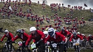 Gee Atherton hunts down 400 mountain bikers  Red Bull Fox Hunt 2013 [upl. by Thissa839]