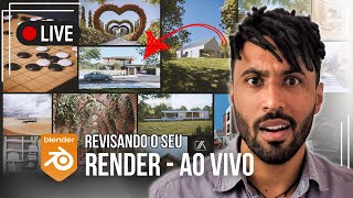 LIVE 16 Revisando o SEU render  RENDER REVIEW [upl. by Ahtnams131]