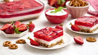 How to Make Strawberry Pretzel Salad [upl. by Yessydo]