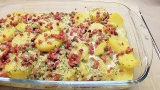 Zapiekanka ziemniaczana a´la carbonara Kasia ze slaska gotuje [upl. by Annahoj369]