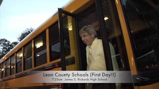 Superintendent Pons Greets Bus Drivers First Day of School [upl. by Ihdin564]