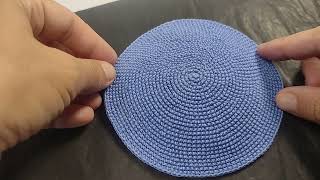 How to crochet kippahyarmulke The very final kippah [upl. by Latona]