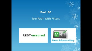 30 JSON Path With Filters In Rest Assured  find and findAll [upl. by Niltiac345]