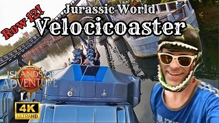 ROW 12 Jurassic World Velocicoaster II AIRTIME II Islands of Adventures II Universal Orlando Resort [upl. by Lowell766]